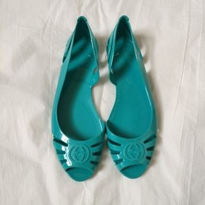 Gucci interlocking GG Women 8 D'Orsay Jelly Sandals